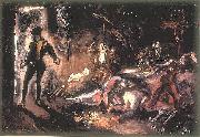 Max Slevogt Don Giovannis Begegnung mit dem steinernen Gast oil painting on canvas